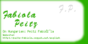 fabiola peitz business card
